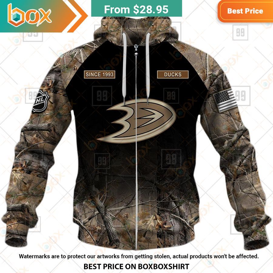 BEST Anaheim Ducks Hunting Camouflage Custom Shirt 5