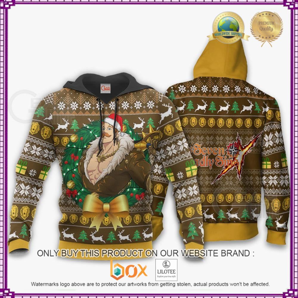 HOT Anime Escanor Seven Deadly Sins Christmas 3D Hoodie, Sweater 7