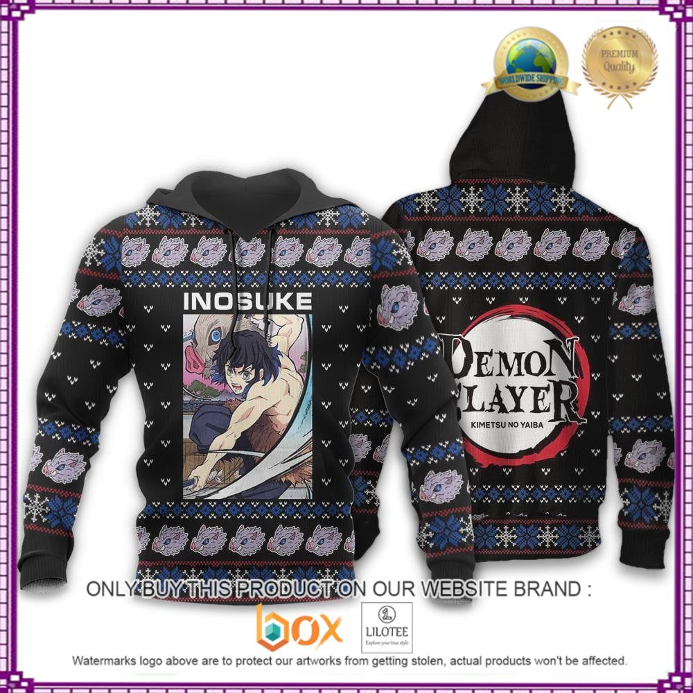 HOT Anime Inosuke Demon Slayer Christmas 3D Hoodie, Sweater 3