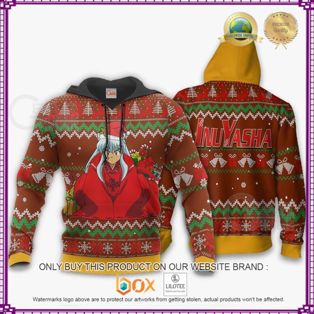 HOT Anime Inuyasha Inuyasha Christmas 3D Hoodie, Sweater 7