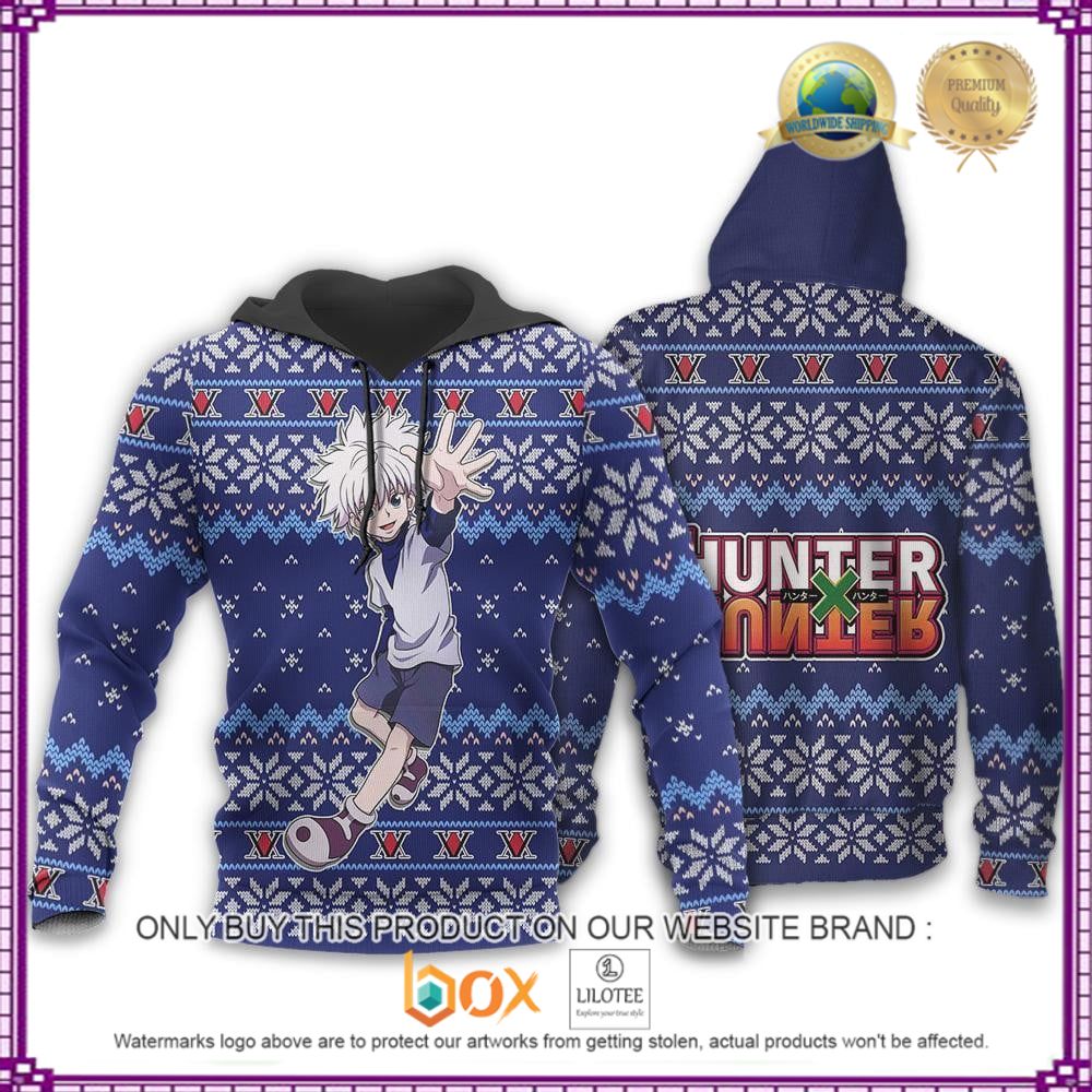 HOT Anime Killua Hunter X Hunter Christmas 3D Hoodie, Sweater 3