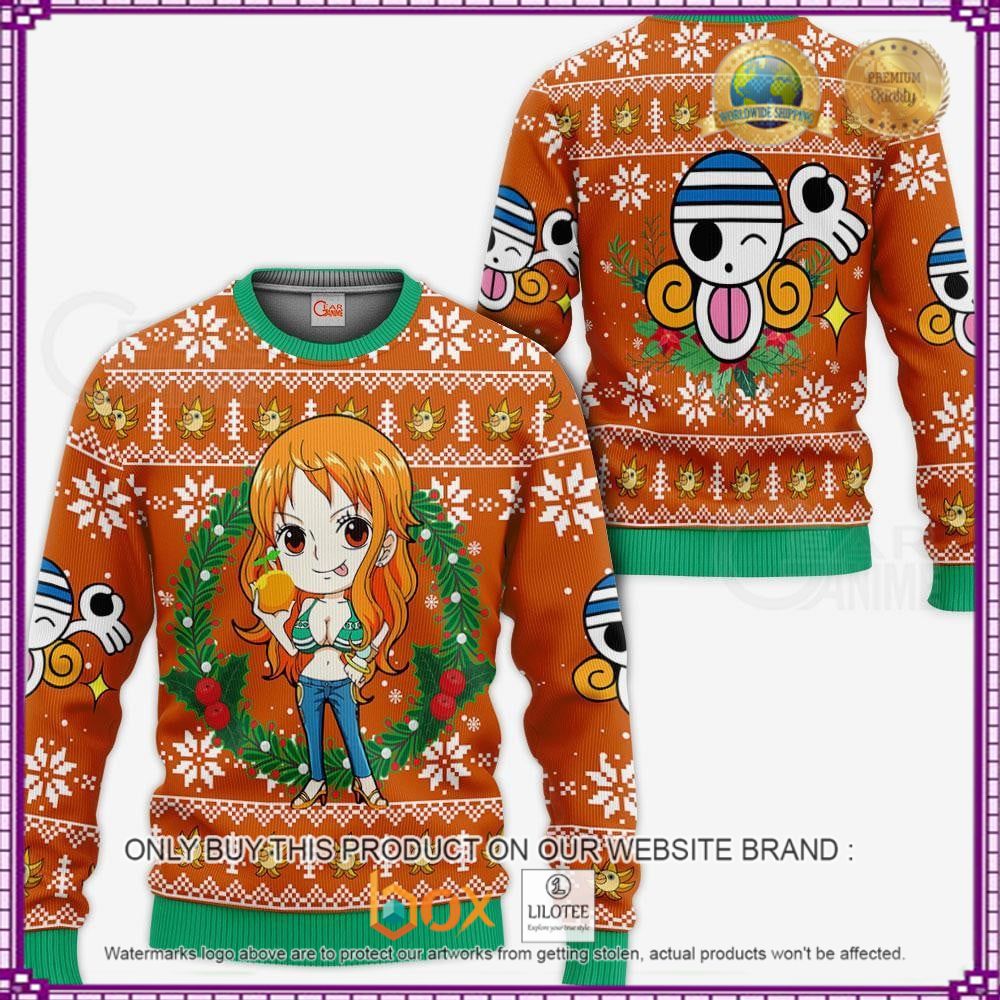 HOT Anime Nami One Piece Christmas 3D Hoodie, Sweater 10