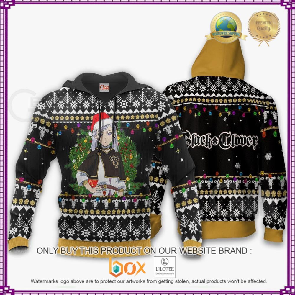 HOT Anime Noelle Silva Black Clover Christmas 3D Hoodie, Sweater 7