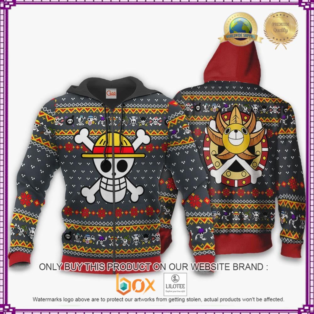 HOT Anime One Piece Straw Hat Priate Christmas 3D Hoodie, Sweater 2