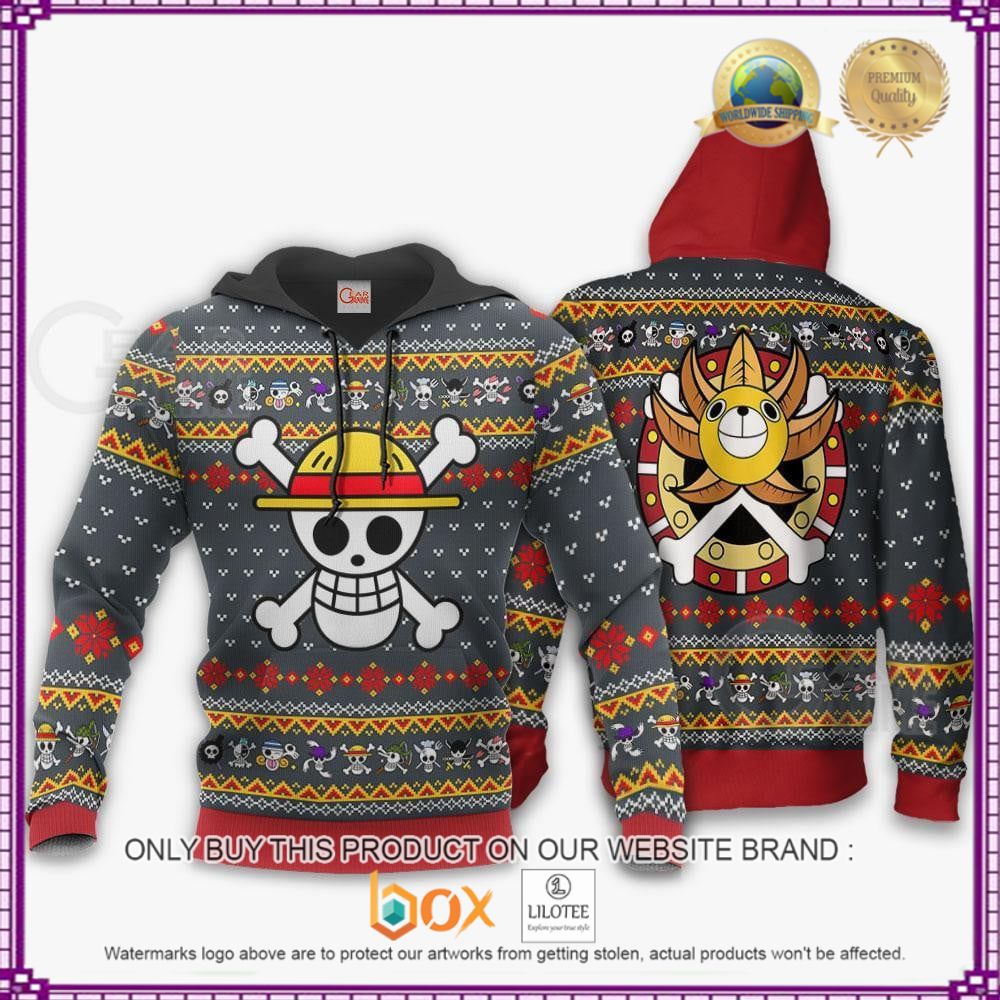 HOT Anime One Piece Straw Hat Priate Christmas 3D Hoodie, Sweater 3