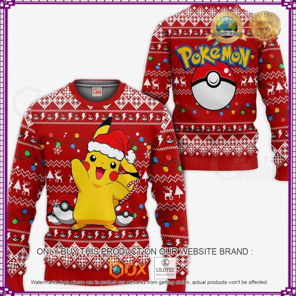 HOT Anime Pikachu Santa Pokemon Christmas 3D Hoodie, Sweater 10