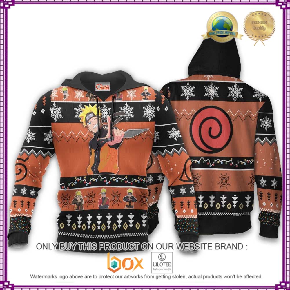 HOT Anime Uzumaki Naruto Christmas 3D Hoodie, Sweater 12