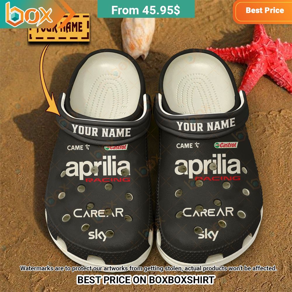 Aprilia Racing Carear Sky Came Spa Castrol Custom Crocs Clog Shoes 1