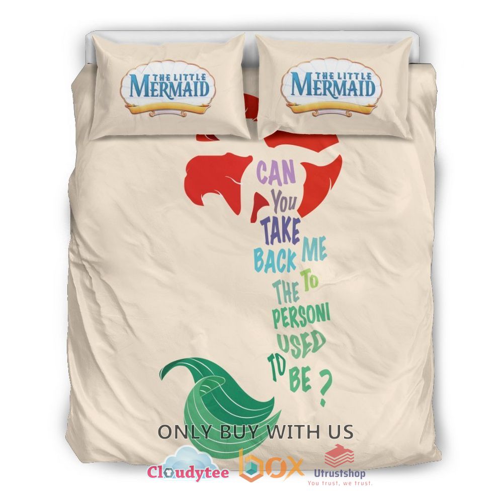 Ariel Can You Take Back Me the to Personi Used to be Bedding Set 1