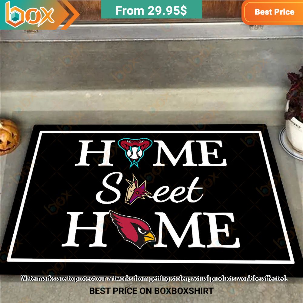 Arizona Cardinals Arizona Coyotes Arizona Diamondbacks Home Sweet Home Doormat 4