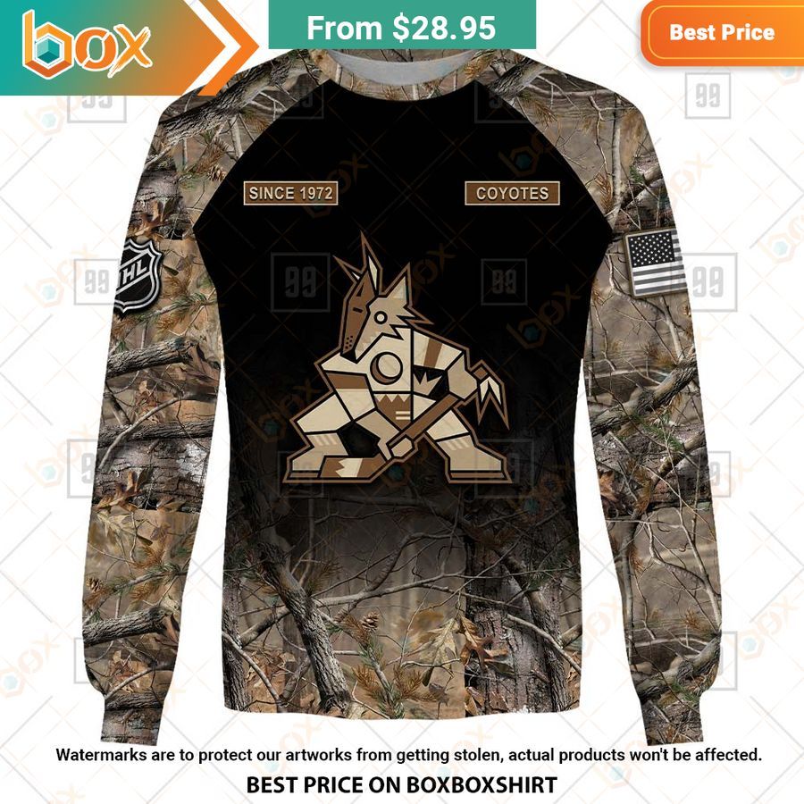 BEST Arizona Coyotes Hunting Camouflage Custom Shirt 11