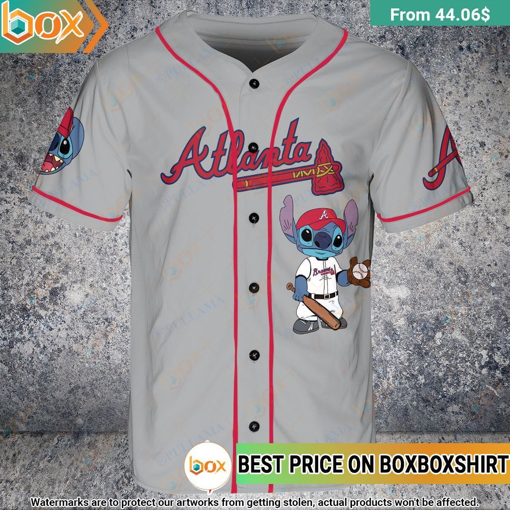 Atlanta Braves Stitch Personalized Baseball Jersey 4