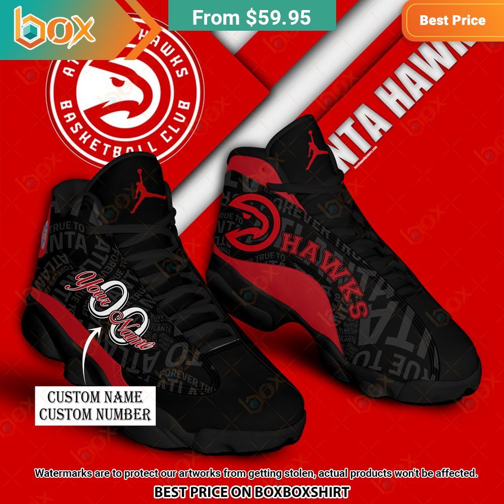 Atlanta Hawks Personalized Air Jordan 13 Sneaker 7