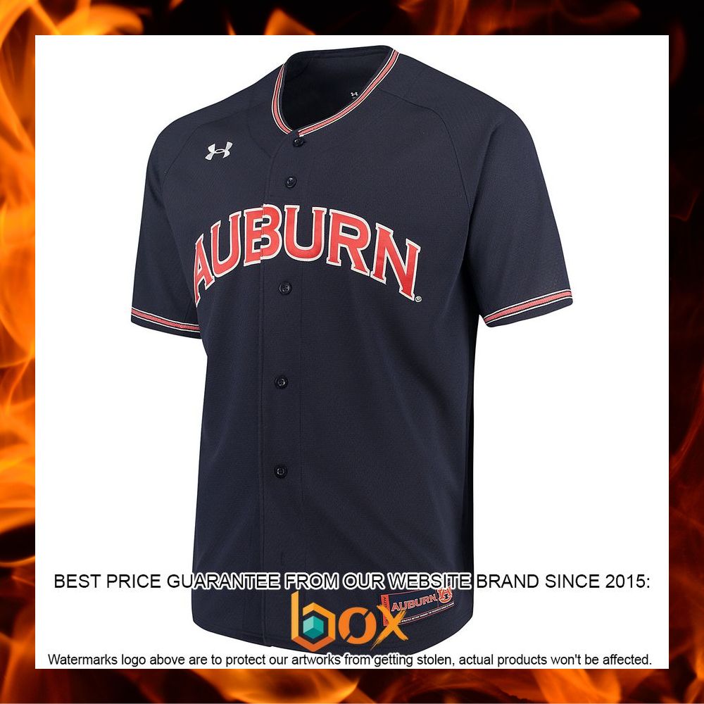 BEST Auburn Tigers Under Armour Performance Replica Navy Baseball Jersey 8