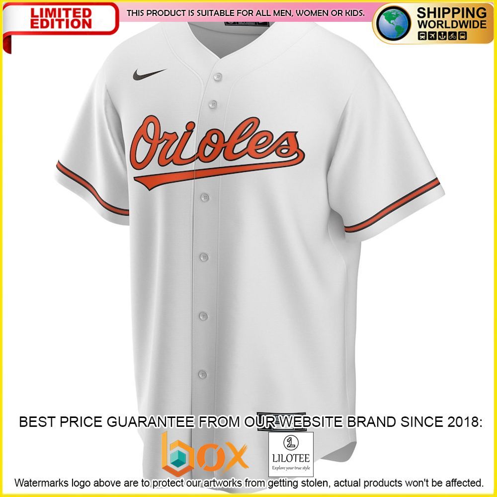 HOT Baltimore Orioles MLB White Baseball Jersey Shirt 2