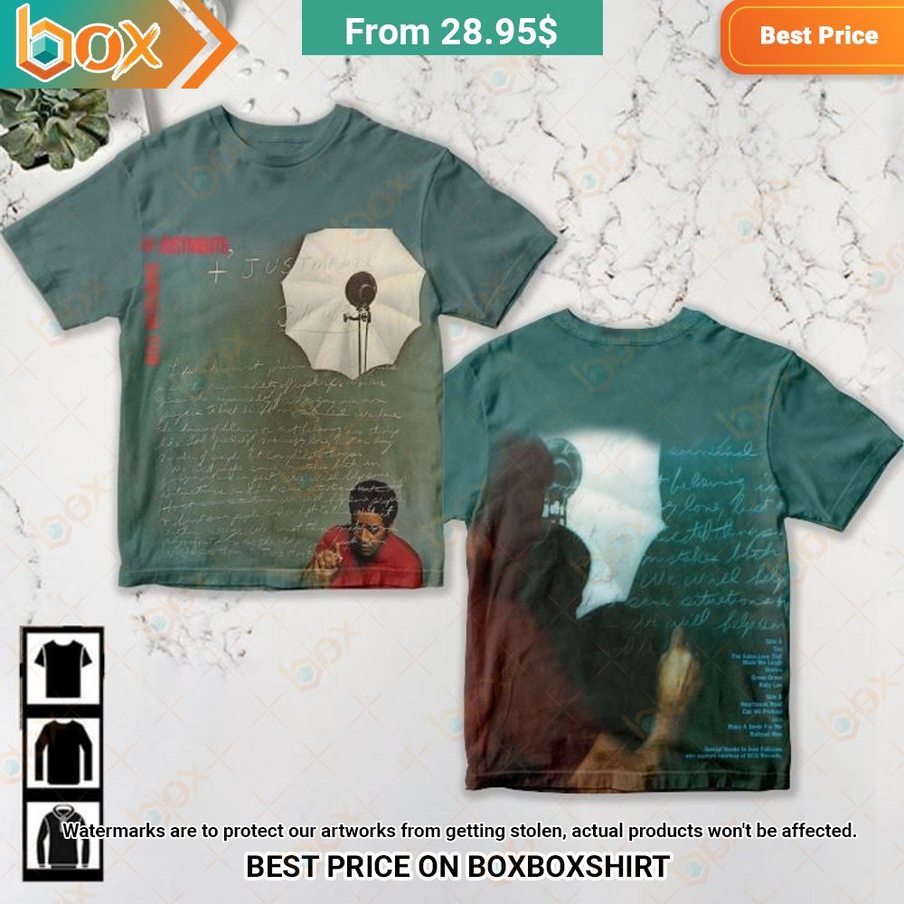 Bill Withers +'Justments Album Cover Shirt 3