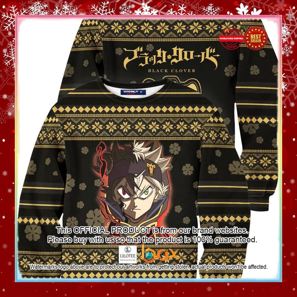 BEST Black Clover Christmas Ugly Sweater 2