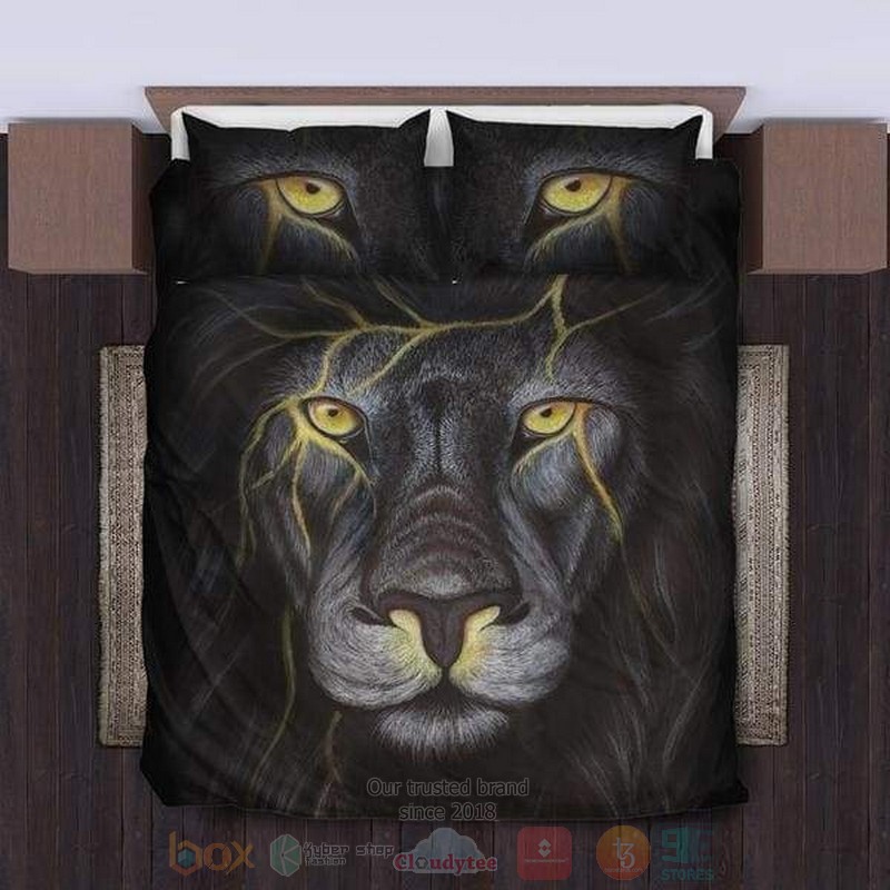 Black King Lion Bedding Set 1
