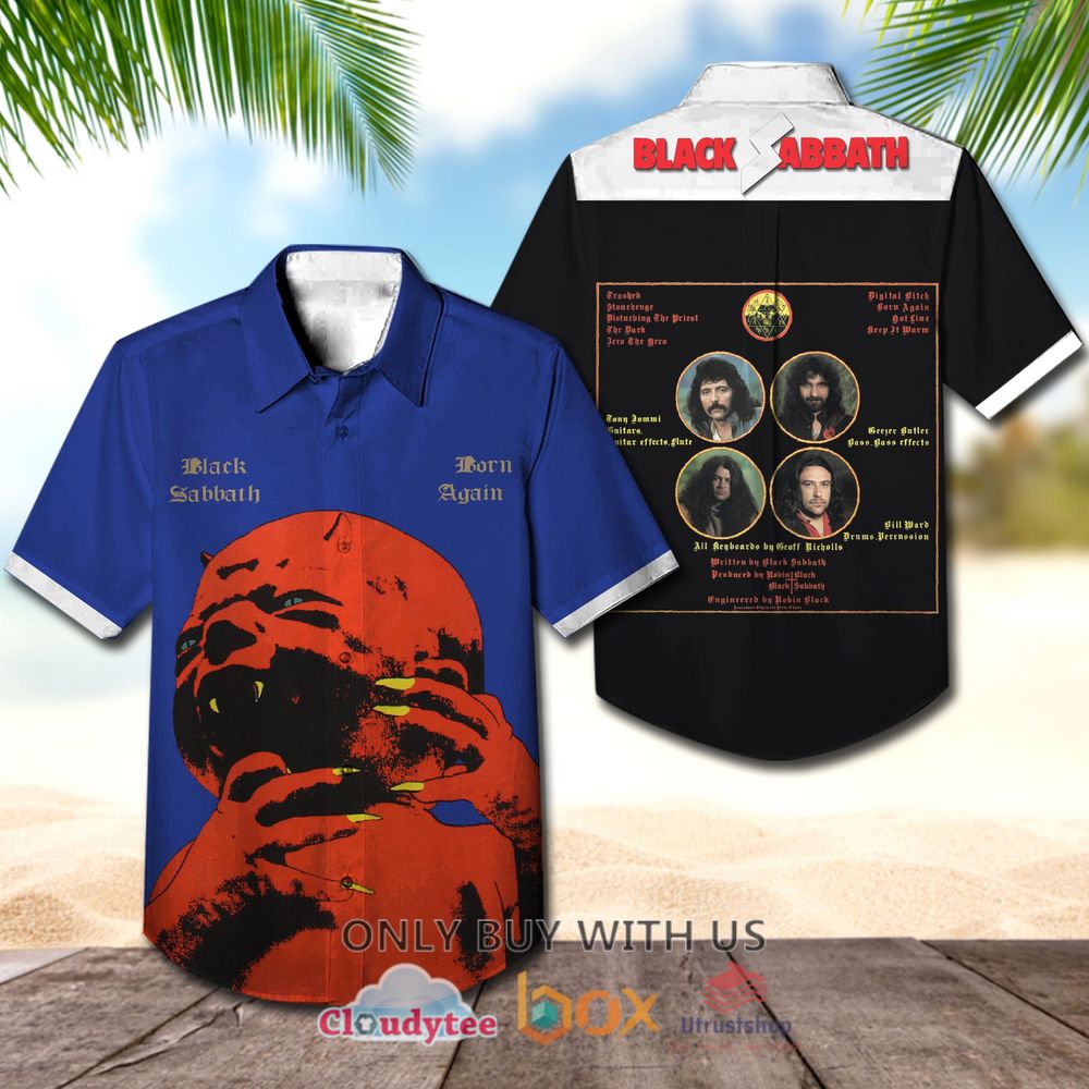 Black Sabbath Born Again Albums Hawaiian Shirt 1