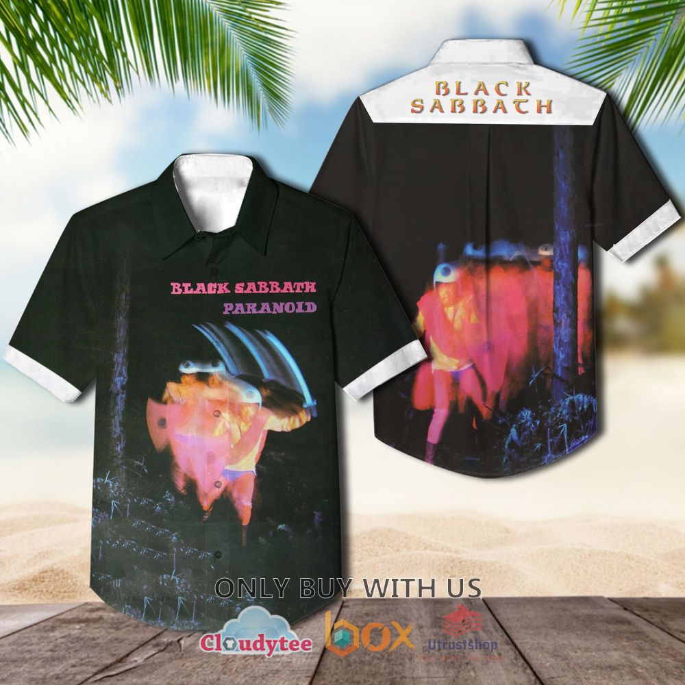 Black Sabbath Paranoid 1970 Casual Hawaiian Shirt 1
