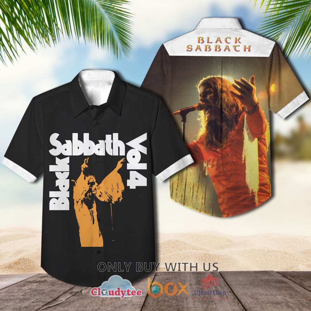 Black Sabbath Vol. 4 1972 Casual Hawaiian Shirt 1