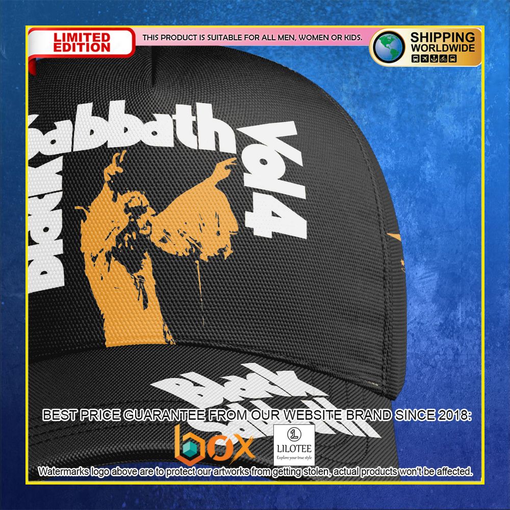 HOT Black Sabbath Vol. 4 Classic 3D Cap 14