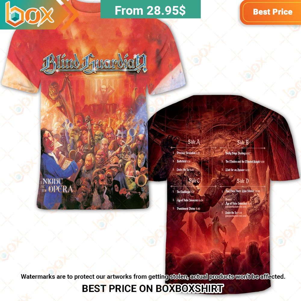 Blind Guardian A Night at The Opera Album Shirt 3