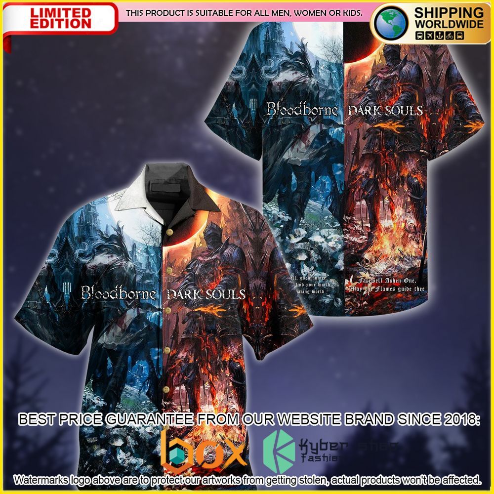 NEW Bloodborne Dark Souls 3D Hawaii Shirt 1