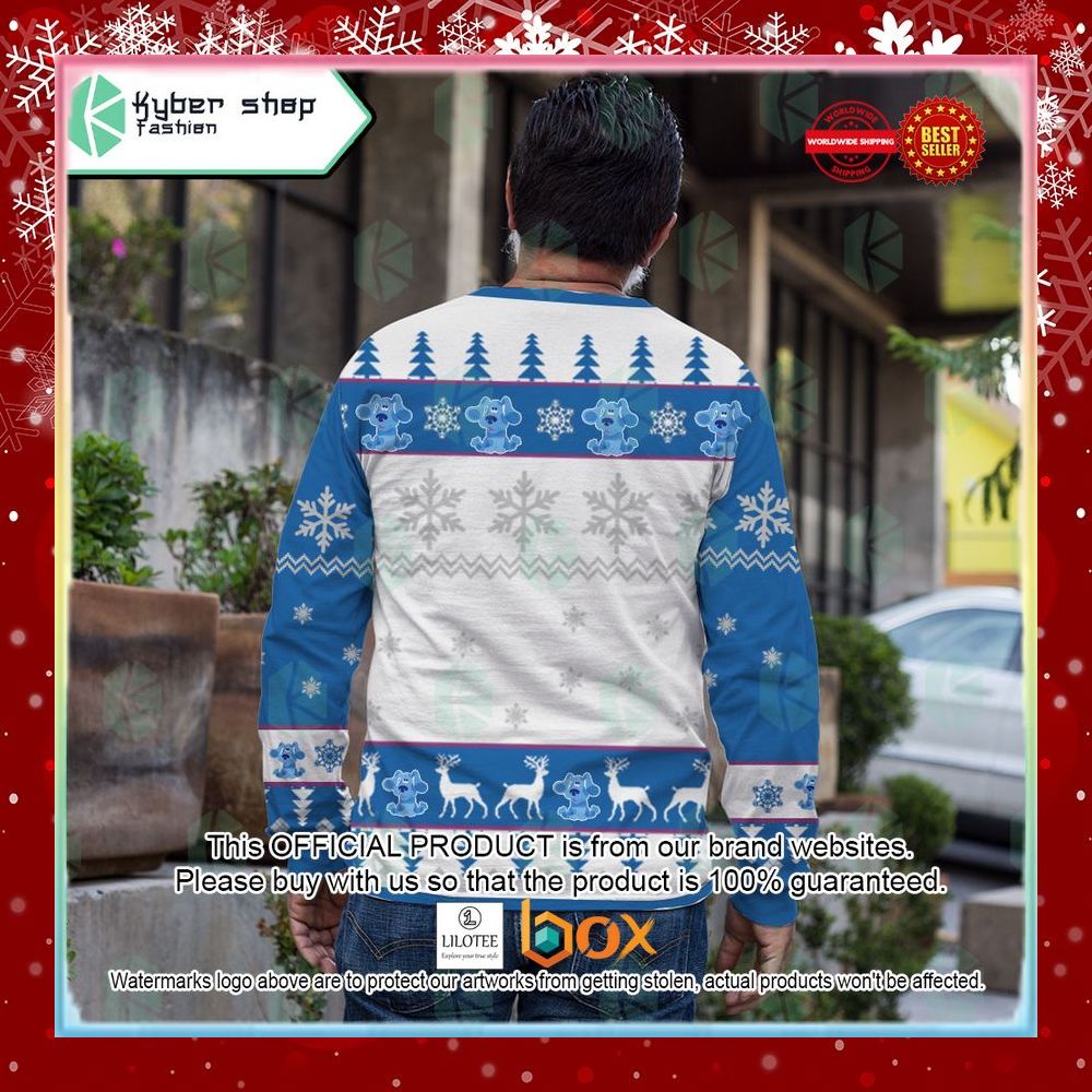 BEST Blue Blue's Clues Ugly Sweater 8