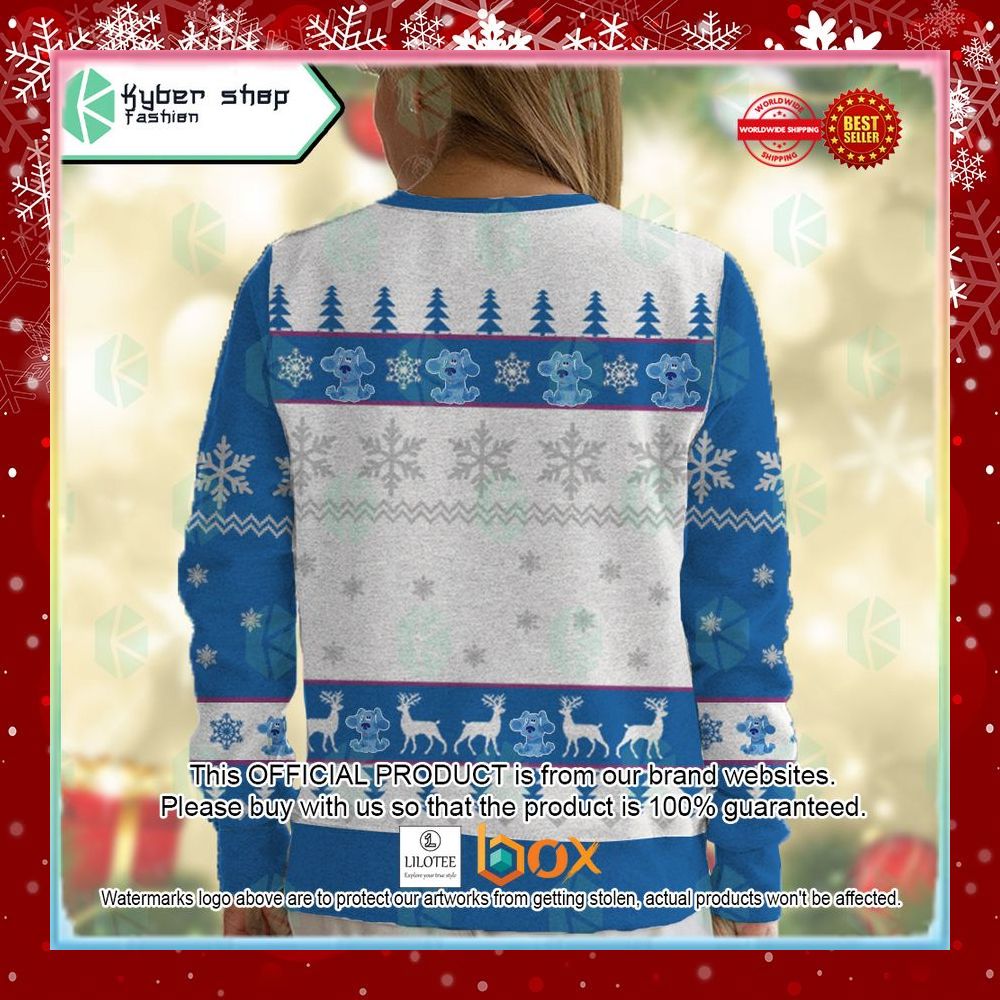 BEST Blue Blue's Clues Ugly Sweater 10