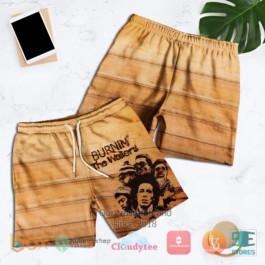 Bob Marley and the Wailers Burnin Hawaiian Short 1