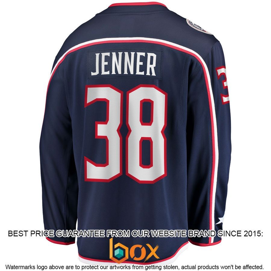 NEW Boone Jenner Columbus Blue Jackets Home Player Navy Hockey Jersey 3