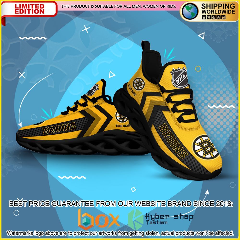 NEW Boston Bruins Custom Name Clunky Shoes 2
