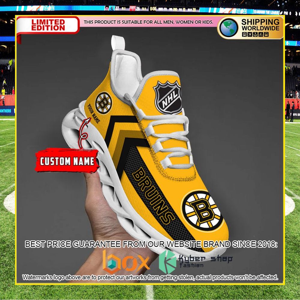 NEW Boston Bruins Custom Name Clunky Shoes 12
