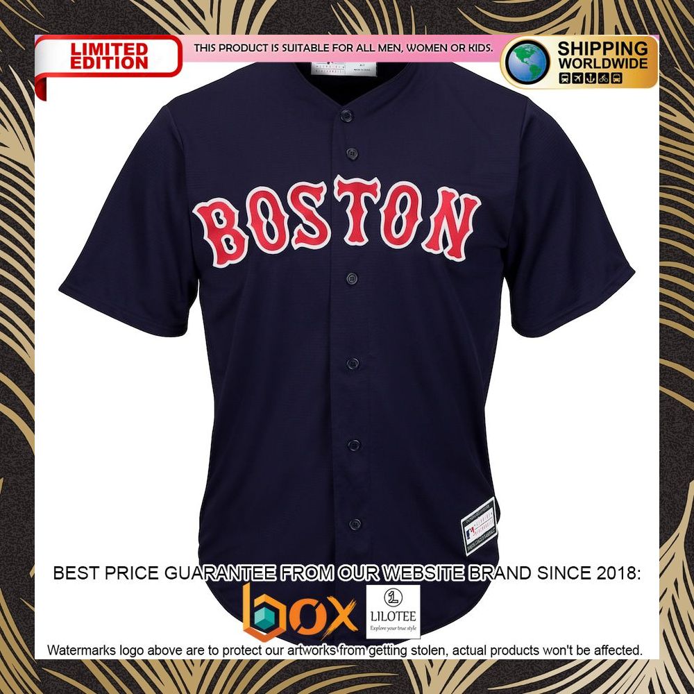 NEW Boston Red Sox Big & Tall Replica Team Navy Baseball Jersey 5