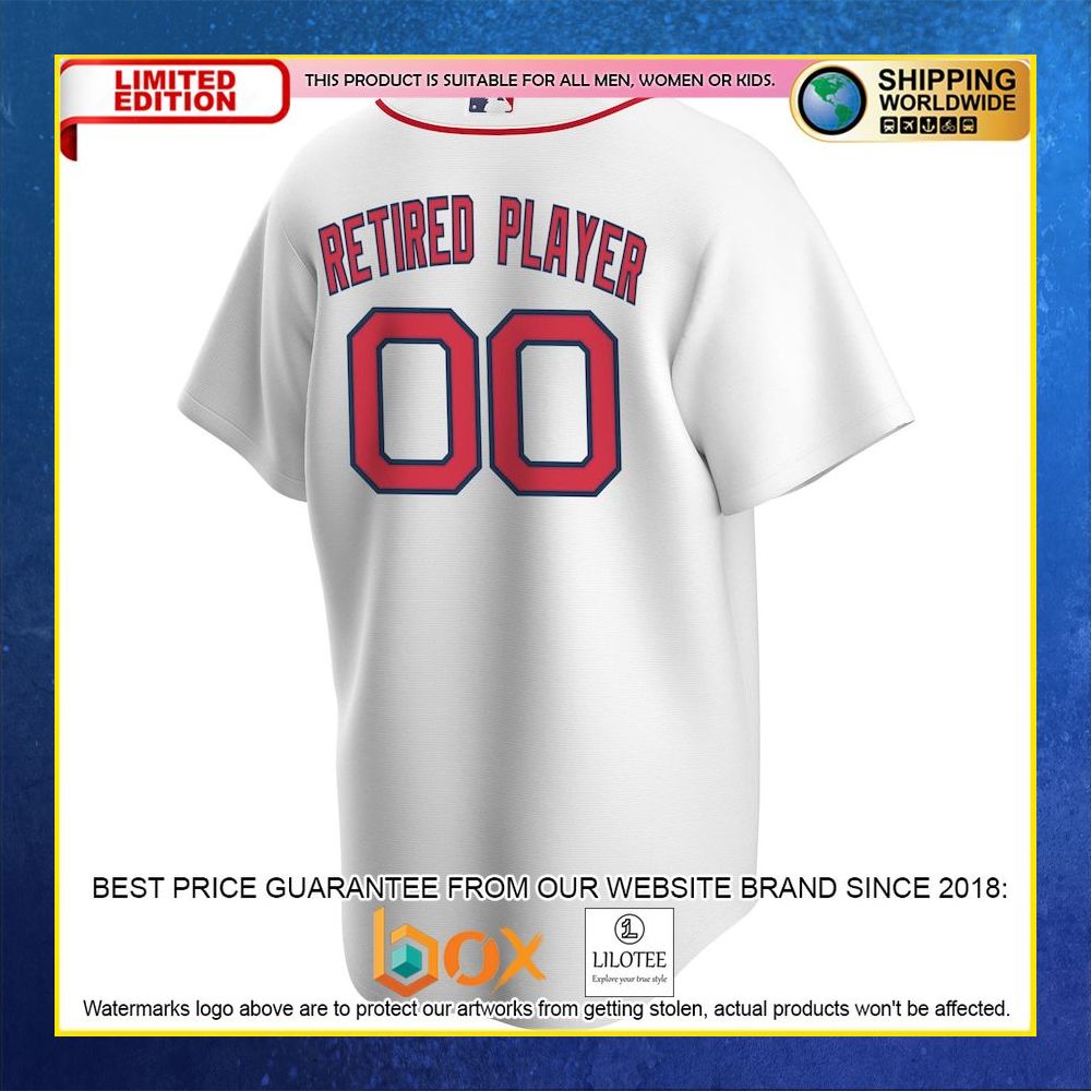 HOT Boston Red Sox MLB White Baseball Jersey Shirt 6