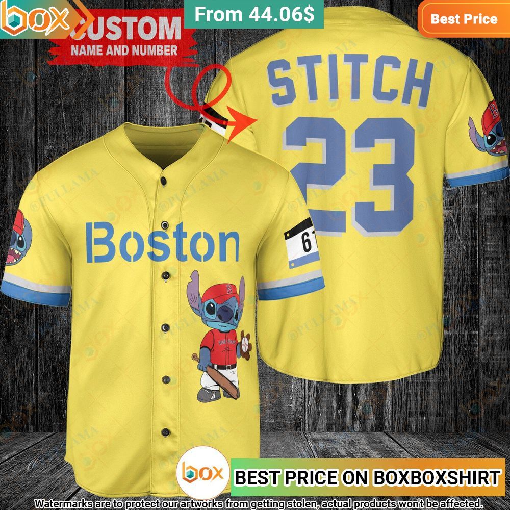 Boston Red Sox Stitch City Connect Personalized Baseball Jersey 1