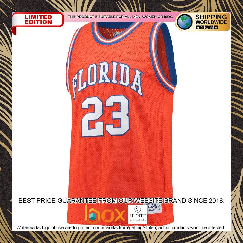 NEW Bradley Beal Florida Gators Original Retro Brand Alumni Commemorative Classic Orange Basketball Jersey 6