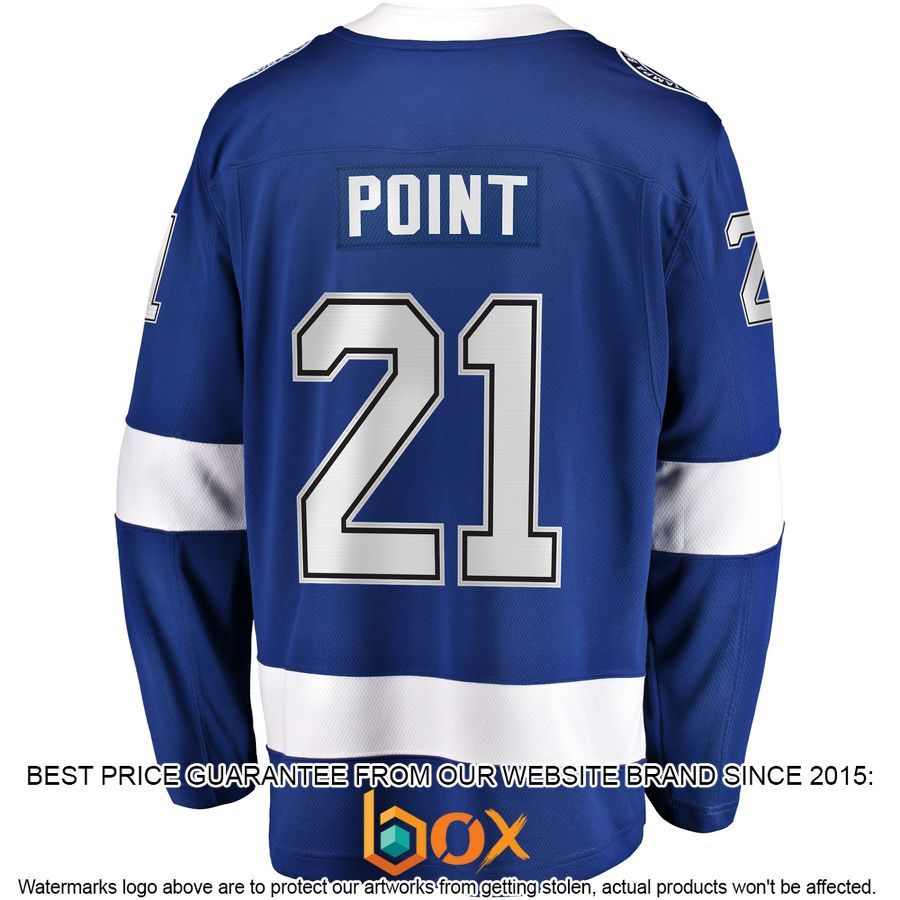 NEW Brayden Point Tampa Bay Lightning Home Premier Player Blue Hockey Jersey 3