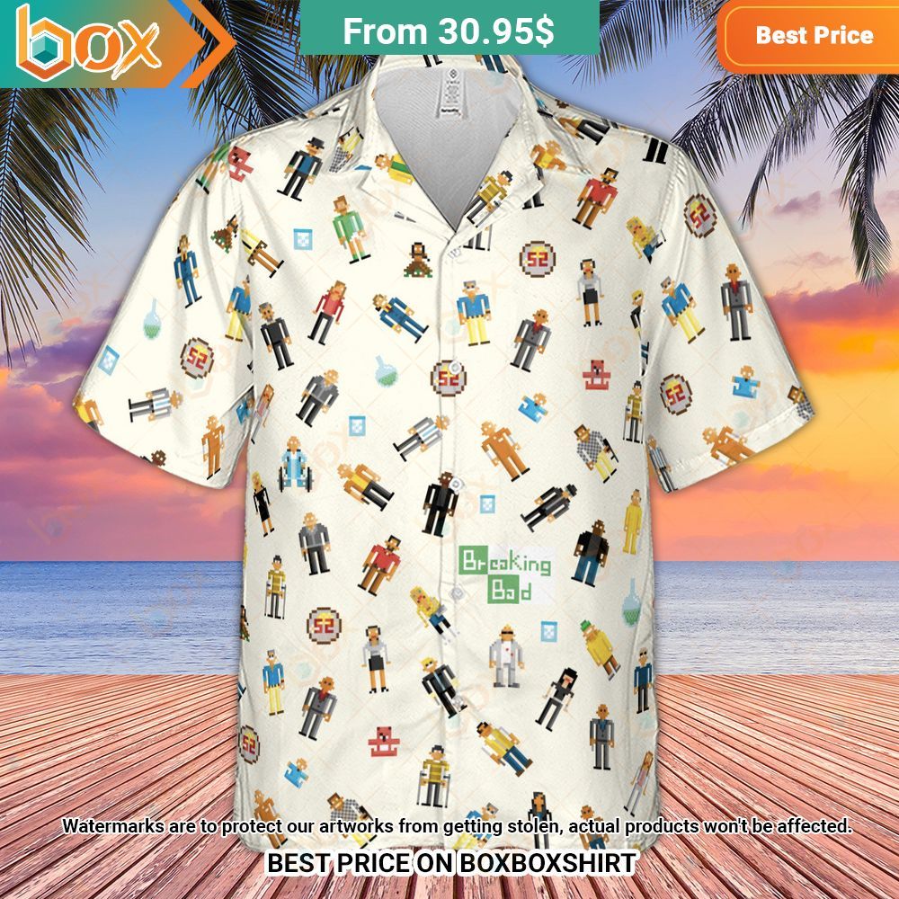 Breaking Bad in Pixels Pattern Hawaiian Shirt 2