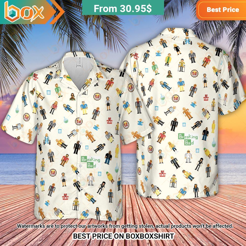 Breaking Bad in Pixels Pattern Hawaiian Shirt 7