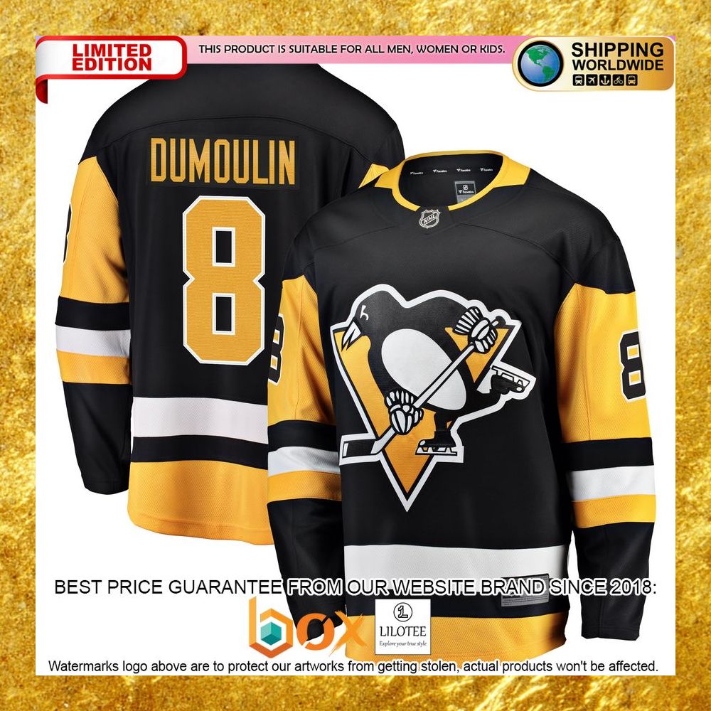NEW Brian Dumoulin Pittsburgh Penguins Home Player Black Hockey Jersey 5