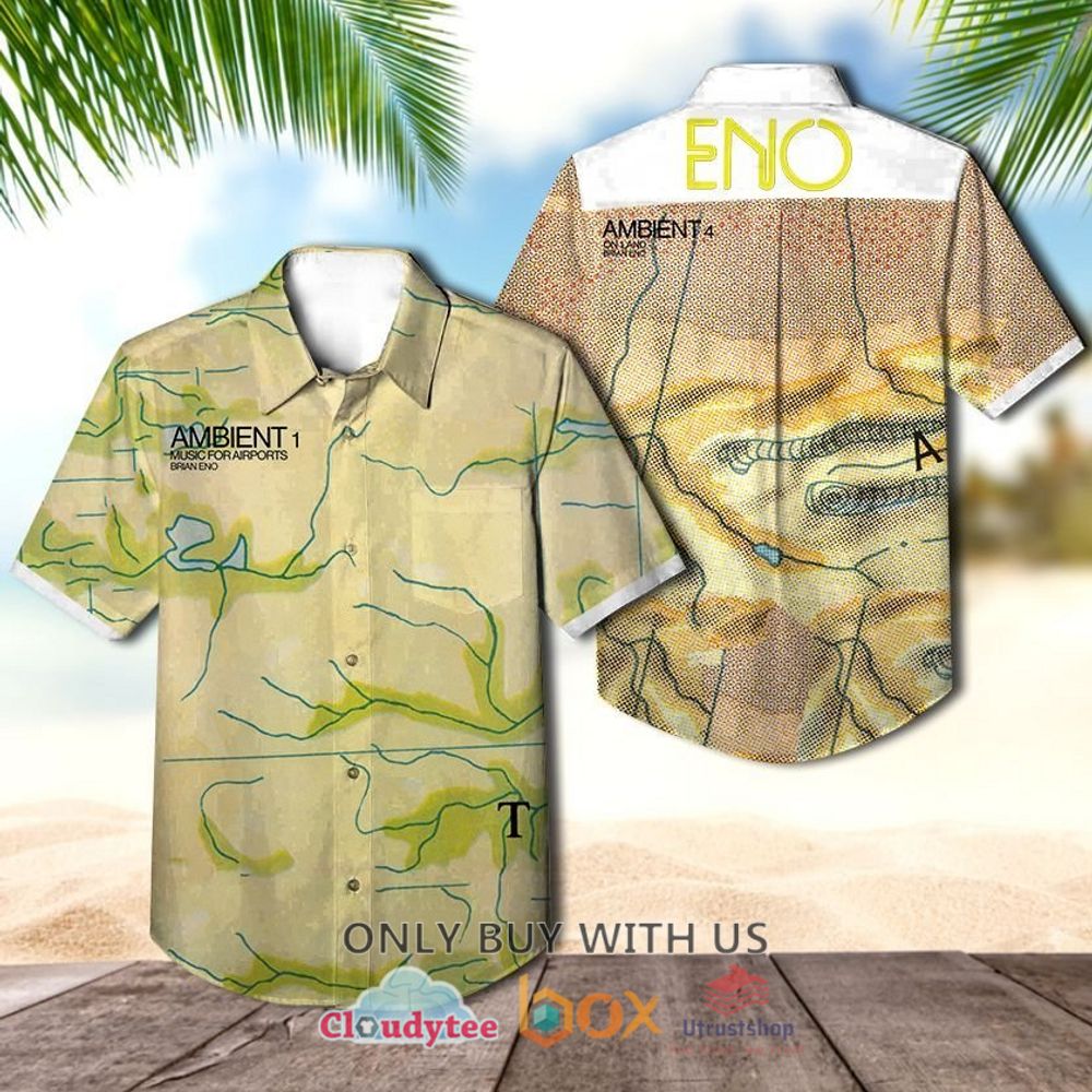 Brian Eno Ambient 1 Music for Airports Albums Hawaiian Shirt 1