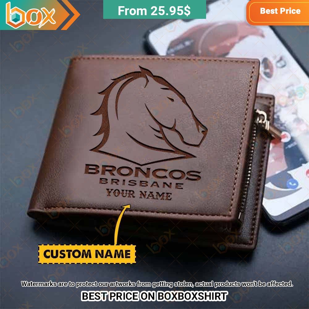 brisbane broncos custom leather wallet 1 755