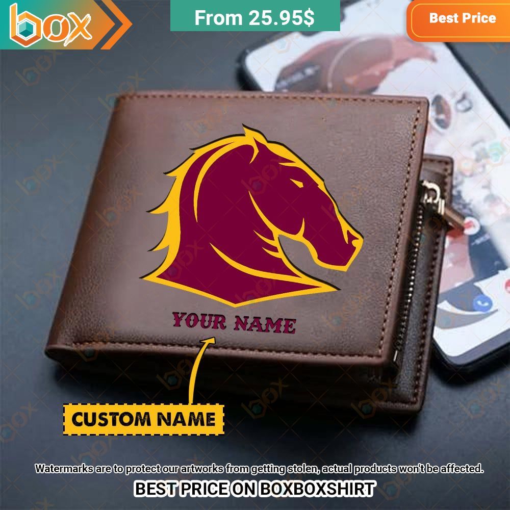 brisbane broncos nrl custom leather wallet 1 729