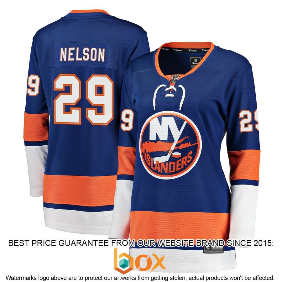 NEW Brock Nelson New York Islanders Women's Player Royal Hockey Jersey 4