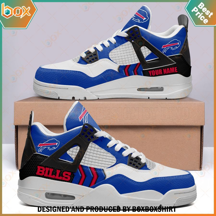 Buffalo Bills Personalized Air Jordan 4 Sneakers 1