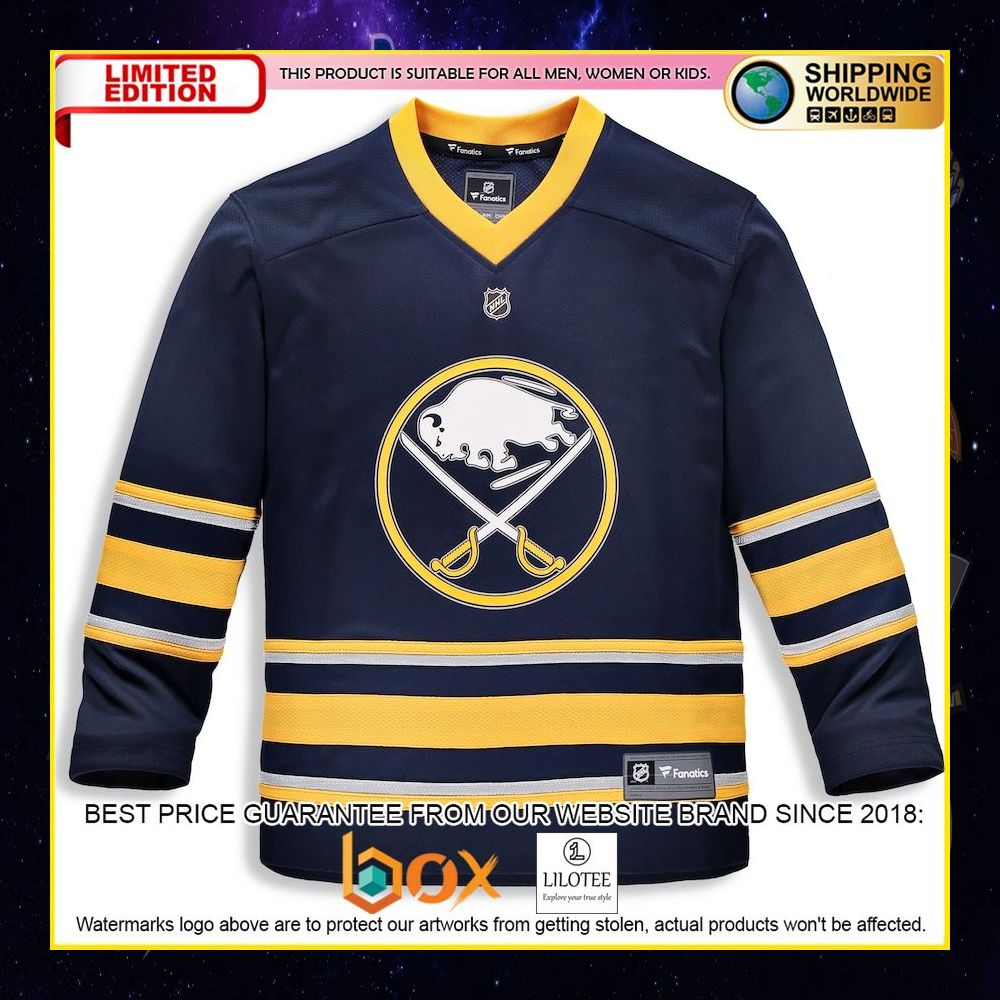 NEW Buffalo Sabres Buffalo Sabres Fanatics Branded Youth Home Replica Custom Blue Premium Hockey Jersey 5