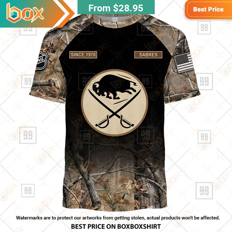BEST Buffalo Sabres Hunting Camouflage Custom Shirt 3