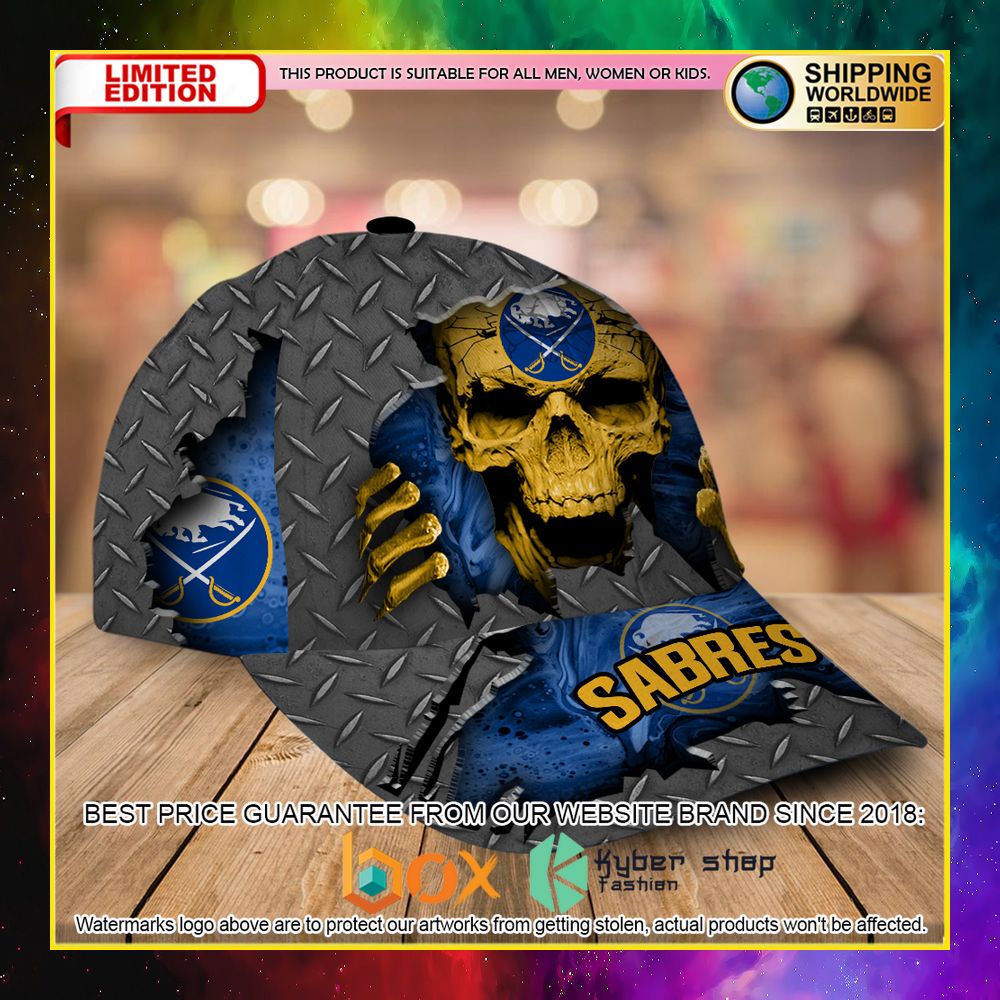 NEW Buffalo Sabres Custom Name NHL Skull Cap Hat 4